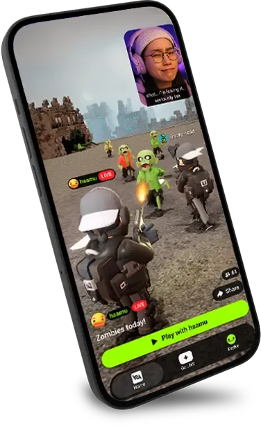 Gaming meets LIVE creating