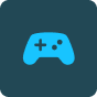 playing - game pad - blue